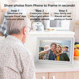 Model: CPF1032+ - 10" Cloud Frame - Smart Phone APP / 20GB Cloud Storage - Easiest Way to Share Photos with Family
