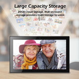 Model: CPF1518 - 14" Cloud Frame w/ Camera - Smart Phone APP / 20GB Cloud Storage - Easiest Way to Share Photos with Family