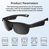 Polarized Bluetooth Smart Glasses with Built-in Mic & Speakers, Voice Assistant, Open-Ear Audio, HD Calling, Magnetic Charging, Noise Reduction, IP65 Waterproof, 60-Min Fast Charging, and 5-Hour Battery Life – Ideal for Sports & Outdoor Use