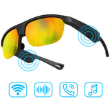 Polarized Bluetooth Smart Glasses with Built-in Mic & Speakers, Voice Assistant, Open-Ear Audio, HD Calling, Magnetic Charging, Noise Reduction, IP65 Waterproof, 60-Min Fast Charging, and 5-Hour Battery Life – Ideal for Sports & Outdoor Use