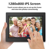 Model: KS1016 -Alpha Digital- 10" Cloud Frame w/ Battery - Smart Phone APP / 20GB Cloud Storage - Easiest Way to Share Photos with Family