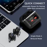 Wireless Earbudswith LCD Full-color Touch Screen, 5.3 Bluetooth Headphone, True Wireless Noise Cancelling, 1.47inch Screen, 32H Playback, IP4 Waterproof, Lightweight, ANC & Transparency Mode, 450mAh Battery Wireless Charging Case