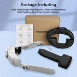 Meta Quest 3 Head Strap w/ 6000mAh Battery- 4Hr time- Comfort /Adjust