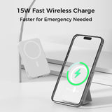 10000mAh Portable Magnetic Wireless Charge Power Bank w/ Phones Stand