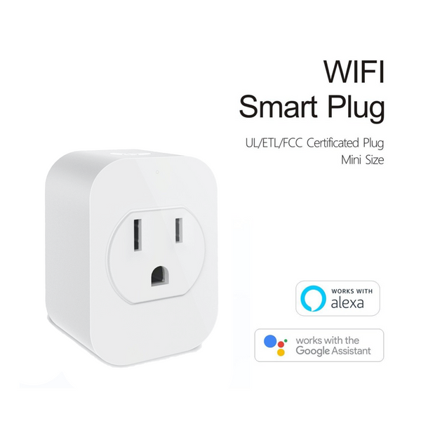 Smart WiFi Mini Plug Outlet Works with Alexa and Google Home