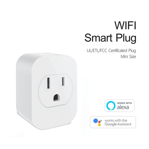 Smart WiFi Mini Plug Outlet, Works with Alexa and Google Home, Voice Control, App Remote Control anywhere, No Hub Needed, UL certified