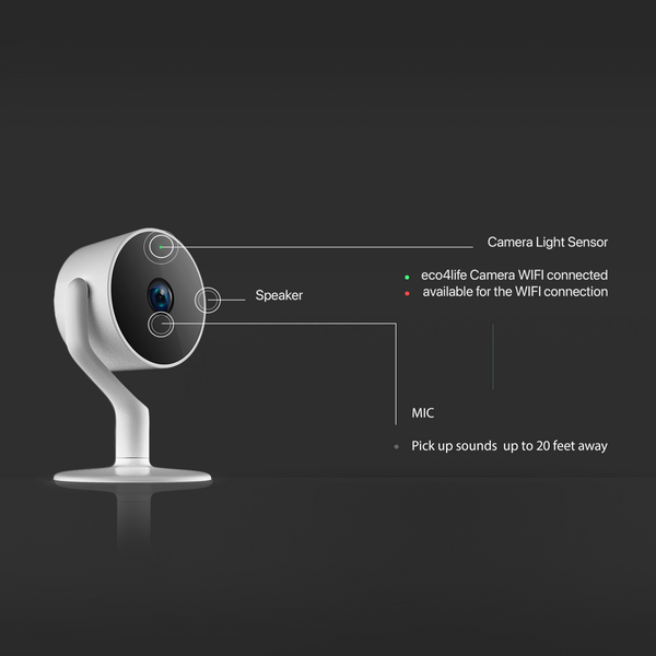 Wi-Fi Wireless Smart IP Camera with Dedicated Mobile App, Full HD 1080 –  Sungale E-Store