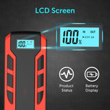 Model: A10 - Portable 12V Jump Starter, 800A Peak 10000mAh (6.0L Gas Car or 3.0L Diesel Car) + Power Bank & Flashlight