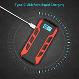 Model: A10 - Portable 12V Jump Starter, 800A Peak 10000mAh (6.0L Gas Car or 3.0L Diesel Car) + Power Bank & Flashlight