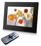 Model: CD802 - 8" Digital Photo Frame - Multimedia - Photo/Video/Music - Internal Memory + Use USB and SD Cards