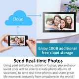 Model: CPF1518 - 14" Cloud Frame w/ Camera - Smart Phone APP / 20GB Cloud Storage - Easiest Way to Share Photos with Family