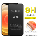 AG Matte Full coverage Screen Protector for iPhone12/12Pro, 9H Tempered Glass Screen - Anti-fingerprint, Dirt- proof, Anti Scratch, Easy Install