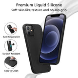 Alpha Digital Cell Phone Case protective case especially designed for iPhone12 and iPhone12 Pro, Liquid Silicone Gel Rubber, Full Body Protection, Shockproof Drop Protection