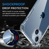 Alpha Digital Crystal Clear Case for iPhone14/14Plus/14Pro/14ProMax, Shock Absorption Bumper, Soft Flexible TPU, Anti-Drop, Anti-Fingerprint, 360 Shockproof, Transparent Protective Back Cover
