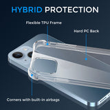 Alpha Digital Crystal Clear Case for iPhone14/14Plus/14Pro/14ProMax, Shock Absorption Bumper, Soft Flexible TPU, Anti-Drop, Anti-Fingerprint, 360 Shockproof, Transparent Protective Back Cover