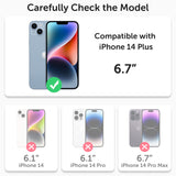 Alpha Digital Crystal Clear Case for iPhone14/14Plus/14Pro/14ProMax, Shock Absorption Bumper, Soft Flexible TPU, Anti-Drop, Anti-Fingerprint, 360 Shockproof, Transparent Protective Back Cover