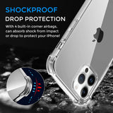 Alpha Digital Crystal Clear Case for iPhone14/14Plus/14Pro/14ProMax, Shock Absorption Bumper, Soft Flexible TPU, Anti-Drop, Anti-Fingerprint, 360 Shockproof, Transparent Protective Back Cover