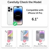 Alpha Digital Crystal Clear Case for iPhone14/14Plus/14Pro/14ProMax, Shock Absorption Bumper, Soft Flexible TPU, Anti-Drop, Anti-Fingerprint, 360 Shockproof, Transparent Protective Back Cover