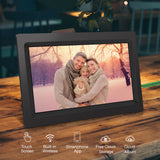 Model: KS1016 -Alpha Digital- 10" Cloud Frame w/ Battery - Smart Phone APP / 20GB Cloud Storage - Easiest Way to Share Photos with Family
