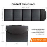 Model: SFZD-40 - Portable Foldable Solar Panel  for Charging - 40W 18V w/ 3 Outputs - High Conversion Efficiency