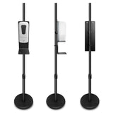Sungale Digital Signage Stand w/ Hand Sanitizer Dispenser Station - Floor Standing - Great for Public Space Advertising