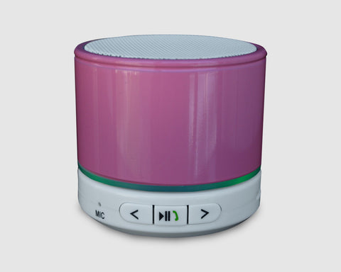 Model: SBK011 - Portable Wireless Speaker w/ LED Light- Connect to Phones/Tablets/PC - 3W - 500mAh