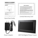 Model: DPF710 - 7" Digital Photo Frame - Photo Only - Use USB and SD Cards