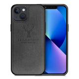 Alpha Digital Luxury Soft Texture Deer Patterned TPU Cloth Protective Case for iPhone13, Dirt-resistant, Anti-Shock, Anti-Fingerprint, Full Body Protective