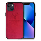 Alpha Digital Luxury Soft Texture Deer Patterned TPU Cloth Protective Case for iPhone13, Dirt-resistant, Anti-Shock, Anti-Fingerprint, Full Body Protective