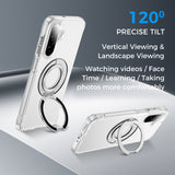 Full Protective SAMSUNG Galaxy A17 5G Case w/ Magnetic Rotatable Ring Stand- Soft Flex -360 shockproof