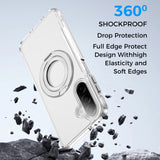 Full Protective SAMSUNG Galaxy A17 5G Case w/ Magnetic Rotatable Ring Stand- Soft Flex -360 shockproof