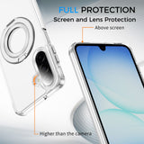 Full Protective SAMSUNG Galaxy A17 5G Case w/ Magnetic Rotatable Ring Stand- Soft Flex -360 shockproof