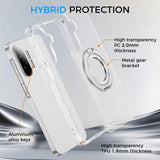 Full Protective SAMSUNG Galaxy A17 5G Case w/ Magnetic Rotatable Ring Stand- Soft Flex -360 shockproof