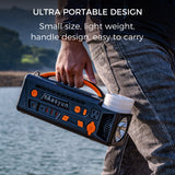 AOY-320 Portable Power Station | 300W Pure Sine Wave Inverter | 296Wh Battery Backup for Camping & Emergency | Type-C & Solar Charging