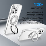 Full Protective iPhone 15/ 15Plus / 15Pro / 15ProMax Case PRO MAX w/ Magnetic Rotatable Ring Stand- Soft Flex -360 shockproof