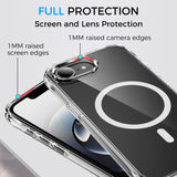 Alpha Digital Made for iPhone 16e, MagSafe, Shockproof - Clear Phone Case