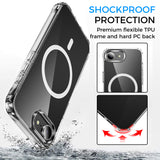 Alpha Digital Made for iPhone 16e, MagSafe, Shockproof - Clear Phone Case