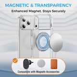 Full Protective iPhone 17/ 17Plus/ 17Pro/ 17ProMax Case w/ Magnetic Rotatable Ring Stand- Soft Flex, Anti-Drop/Fingerprint -360 shockproof