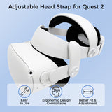 Head Strap for Meta Quest 2 - Adjustable Comfortable Elite Strap Replacement - lightweight