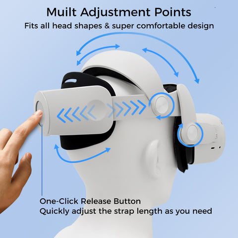 Virtual Reality Oculus Quest Adjust Strap Head Strap For Meta