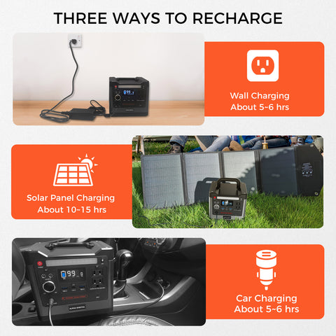 alpha rechargable flashlight phone charger ALPHA DIGITAL 320W Outdoor Portable Power Station, 298Wh/93120mAh, LiF – Sungale E-Store