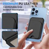 MagSafe Magnetic Leather Wallet with Adjustable Phone Stand – Compatible with iPhone 17/16/15/14/13/12 Series - Slim Design