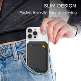 MagSafe Magnetic Leather Wallet with Adjustable Phone Stand – Compatible with iPhone 17/16/15/14/13/12 Series - Slim Design