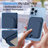 MagSafe Magnetic Leather Wallet with Adjustable Phone Stand – Compatible with iPhone 17/16/15/14/13/12 Series - Slim Design