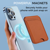 MagSafe Magnetic Leather Wallet with Adjustable Phone Stand – Compatible with iPhone 17/16/15/14/13/12 Series - Slim Design