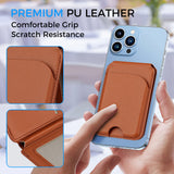 MagSafe Magnetic Leather Wallet with Adjustable Phone Stand – Compatible with iPhone 17/16/15/14/13/12 Series - Slim Design