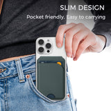 MagSafe Magnetic Leather Wallet with Adjustable Phone Stand – Compatible with iPhone 17/16/15/14/13/12 Series - Slim Design