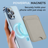 MagSafe Magnetic Leather Wallet with Adjustable Phone Stand – Compatible with iPhone 17/16/15/14/13/12 Series - Slim Design