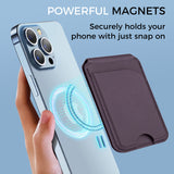 MagSafe Magnetic Leather Wallet with Adjustable Phone Stand – Compatible with iPhone 17/16/15/14/13/12 Series - Slim Design