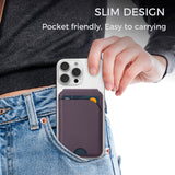 MagSafe Magnetic Leather Wallet with Adjustable Phone Stand – Compatible with iPhone 17/16/15/14/13/12 Series - Slim Design